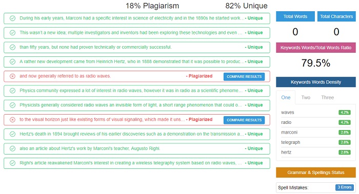 Plagiarism Software unique