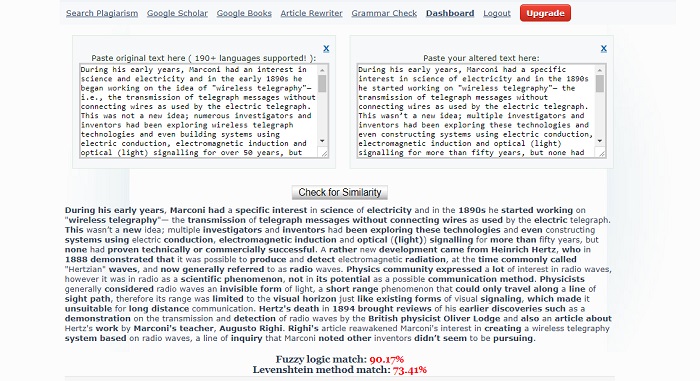 Plagiarisma similarity