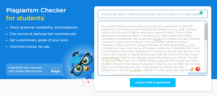 plagiarism checker 15000 words free