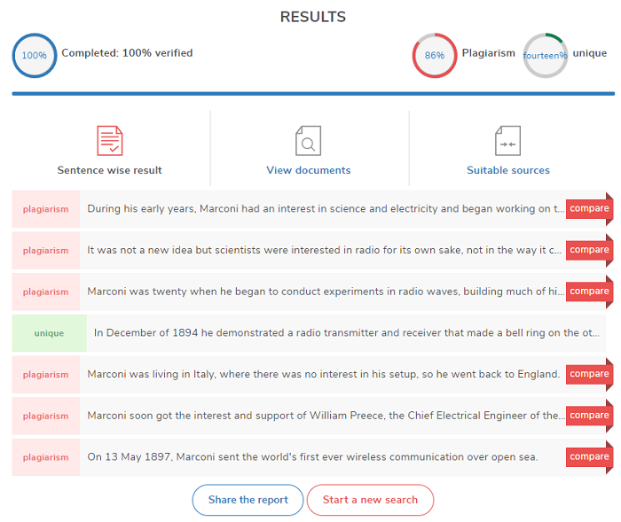 Small SEO Tools Results