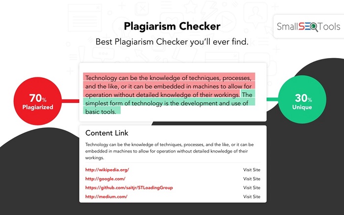 Plagiarism Checker Interface